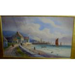 F E Jamieson - Pair Coastal scenes, watercolours, signed lower left and lower right,