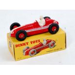 Dinky Toys, 23N Maserati Racing Car, red body with red hubs, racing number 9,