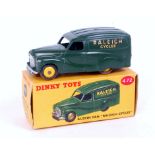 Dinky Toys, 472, Austin van 'Raleigh Cycles', dark green, yellow hubs,