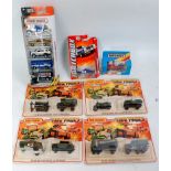 Collection of carded Matchbox Two Packs and Modern Release diecasts, 7 examples,