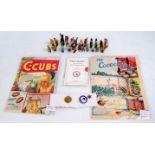 Britains Cococubs Group, to include 23 various Cococub Figures, 2 Cococubs Pin Bagdes,