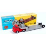 Corgi Toys, 1104, Bedford S Carrimore machinery carrier, red cab with silver trailer, smooth hubs,