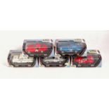 Revell Model Racing 1/32nd scale Slot Car Group, 5 cased as issued examples, to include No.