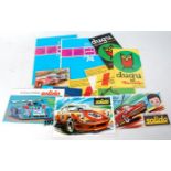 Collection of mixed vintage model collection brochures and leaflets, to include Dinky, Dugu, NZG,