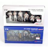 TSM Models, 1/18th scale Pit Crew Boxed Set Group, 2 examples, both appear as issued,