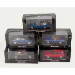 Minichamps 1/43rd scale boxed diecast group, 5 examples to include Alfa 159 Sport Wagon 2006,