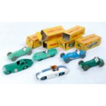 6 various boxed and play worn Dinky Toys Racing diecasts, to include 233 Cooper Bristol, 235 HWM,