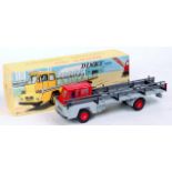Dinky Toys, 885 Camion Saviem Steel carrier, red cab, grey chassis, blue driver,