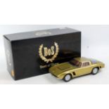 Bos Model, 1/18th scale resin model of a ISO Grifo 7 litre, finished in metallic gold,