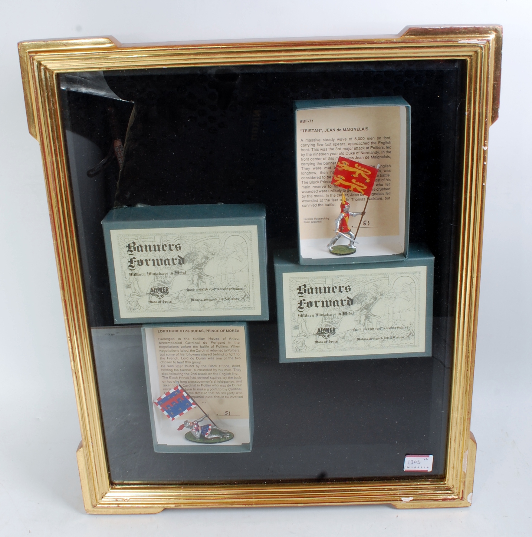 2 Framed and Glazed Pictures Depicting 4 Original Boxed Banners Forward Box Sets, - Image 2 of 2