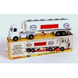 Dinky Toys 945, AEC fuel tanker Esso, white cab and chassis with white tanker,