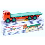 Dinky Toys, 902 Foden flat truck, 2nd cab, orange cab/chassis,