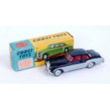 Corgi Toys, 224, Bentley Continental Sports Saloon, black and silver body, red interior,