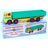 Dinky Toys 934, Leyland Octopus wagon, yellow cab and chassis with green truck body,