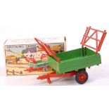 Britains Farm Series, 130F, Two wheel tipping trailer with rubber tyres,