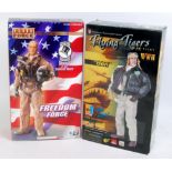 2 boxed 1/6 scale collectable military action figures to include a Blue Box Toys No.