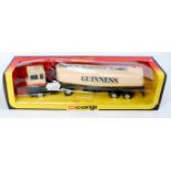 Corgi Toys, 1169, Ford Articulated Tanker, black and cream body with Guinness Livery,