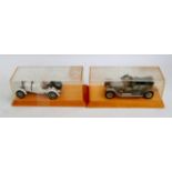 4 various loose 1/24 scale diecast vehicles by Franklin Mint and Danbury Mint to include Rolls