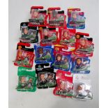 15 various carded soccer stars action figures, examples to include Shaun Wright Phillips,