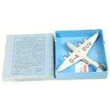 Dinky Toys, 60R, Empire Flying Boat "Cambria", silver with red propellers, G-A DUV to wings,