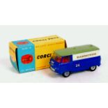 Corgi Toys, 462 Promotional Commer van for HAMMONDS, blue lower, green roof,