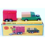 Corgi Toys, gift set 2, Land Rover and pony trailer,