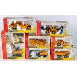 Joal Compact Construction Diecast Group, 7 boxed examples, to include CAT 773-B Dumper Truck,