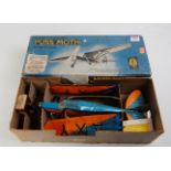 A Frog Models boxed model of a Pussmoth monoplane,