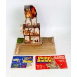 Dinky Toys Builda Blazing Inferno card scenery set, the set has been built,