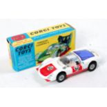 Corgi Toys, 330, Porsche Carrera 6, white and red body with cast hubs, Racing Number 60,