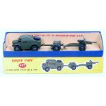 Dinky Toys, 697 25-pounder field gun gift set comprising of field artillery tractor,