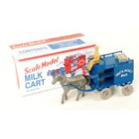 Debo Toys, Replica Model of a Milk Cart, comprising blue cart, tan driver,