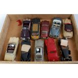 10 various loose Franklin Mint and Danbury Mint 1/24 scale diecast vehicles, all require cleaning,