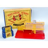 Three boxed Matchbox by Lesney accessory packs to include Matchbox sales and service station, No.