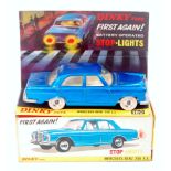 Dinky Toys, 160, Mercedes Benz 250 SE, metallic blue body with cream interior,