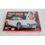 A Doyusha of Japan 1/20 scale plastic model kit from the James Bond Toyota 2000GT,