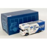 Exoto 1/43rd scale diecast model of a Ford Type C Elf Tyrrell Racing Car Transporter,