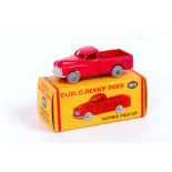 Dublo Dinky, 065 Morris pick-up, red, grey smooth wheels (M,
