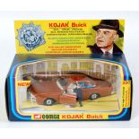 Corgi Toys, 290 Kojaks Buick, bronze body with white interior, disc type hubs with 2 figures,