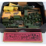 Collection of play worn and part boxed Dinky Toy Military Diecasts, to include No.