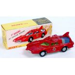 Dinky Toys, 103, Spectrum Patrol Car, metallic red body, white base, blue tinted window,