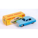 Dinky Toys, 162 Ford Zephyr saloon, two-tone blue body with grey hubs, silver detailed grille,