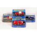 Scalextric and Super Club Super Slot, 1/32nd scale cased group,