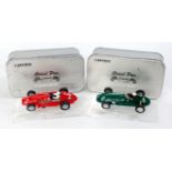 Cartrix Classic Collection 1/32nd scale slot car group, 2 tin cased examples,