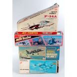 4 various boxed battery operated model aircraft to include: an F2 Tiger Shark Fighter,