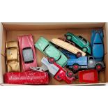 10 various loose play worn Dinky Toy and Lonestar diecasts, to include Dinky Breakdown Lorry,