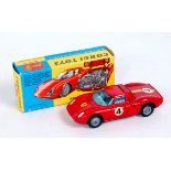Corgi Toys, 314, Ferrari Berlinetta 250 Le Mans, red body with racing number 4,