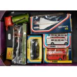 Seven various boxed and loose vintage diecasts to include Corgi, Dinky, Matchbox and Brum,