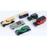Dinky Toys Loose Playworn and Repainted Group, 6 examples, to include No.