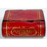 An unusual Peak Frean & Co Ltd of London biscuit tin in the form of a ladies handbag,